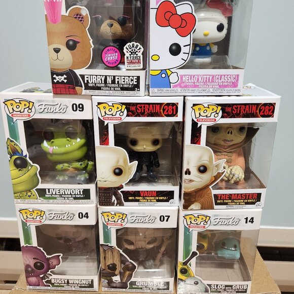 Funko Pop Figures Set Of Eight - 4 Monsters, 2 Television, 1 Furry N Fierce... - Picture 5 of 5